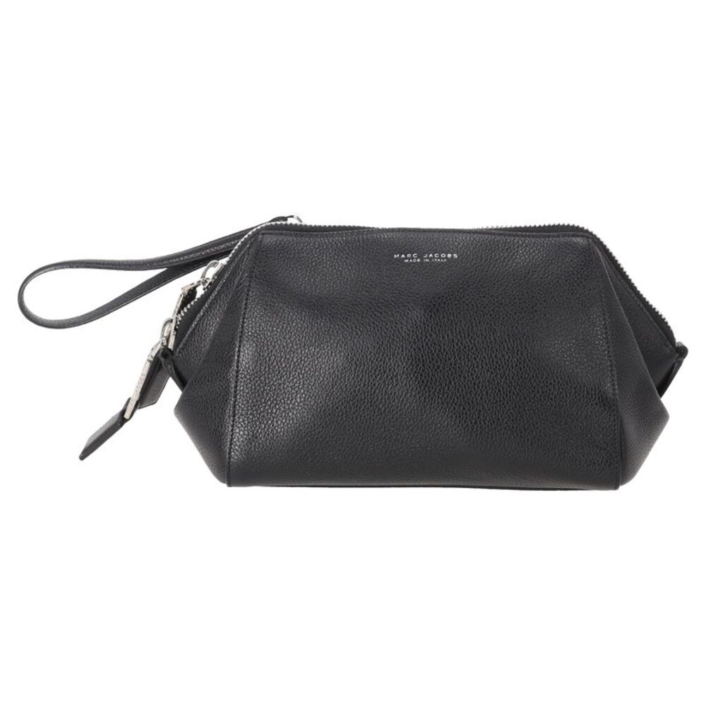 Marc Jacobs Vanity Pouch Bag in Black Leather